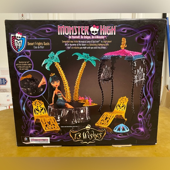 Monster High 13 Wishes Desert Frights Oasis and Cleo de Nile doll. 2012 NWT NRFB - Picture 10 of 12